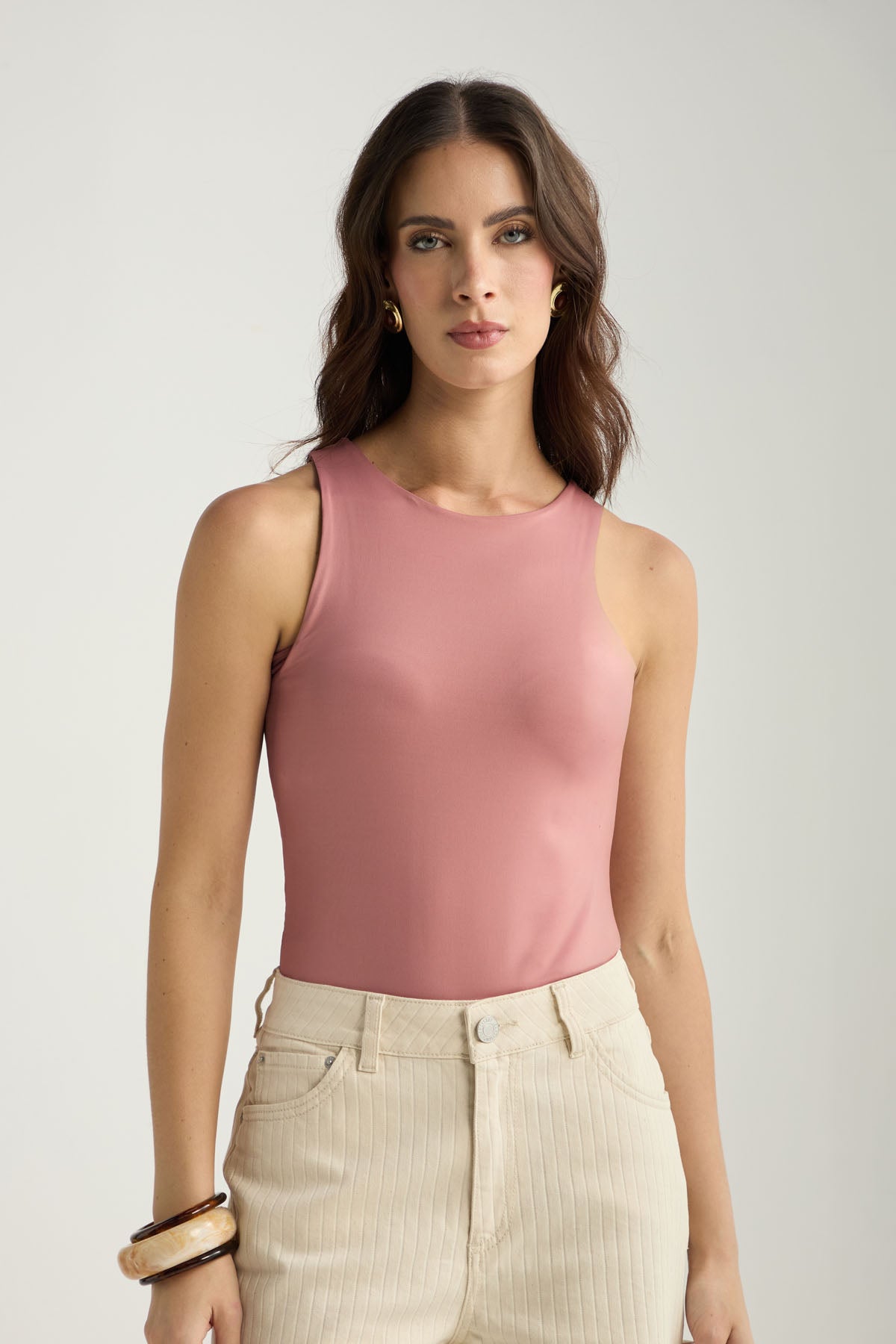 Body rosa rubor doble faz para mujer