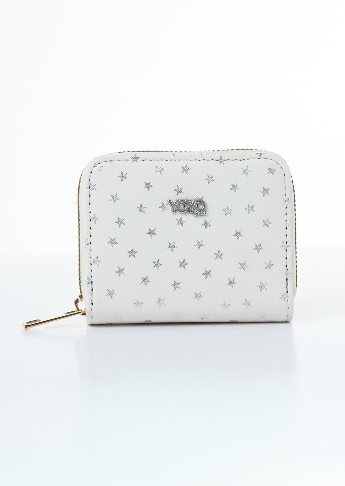 Billetera marfil pequeña con estrellas
