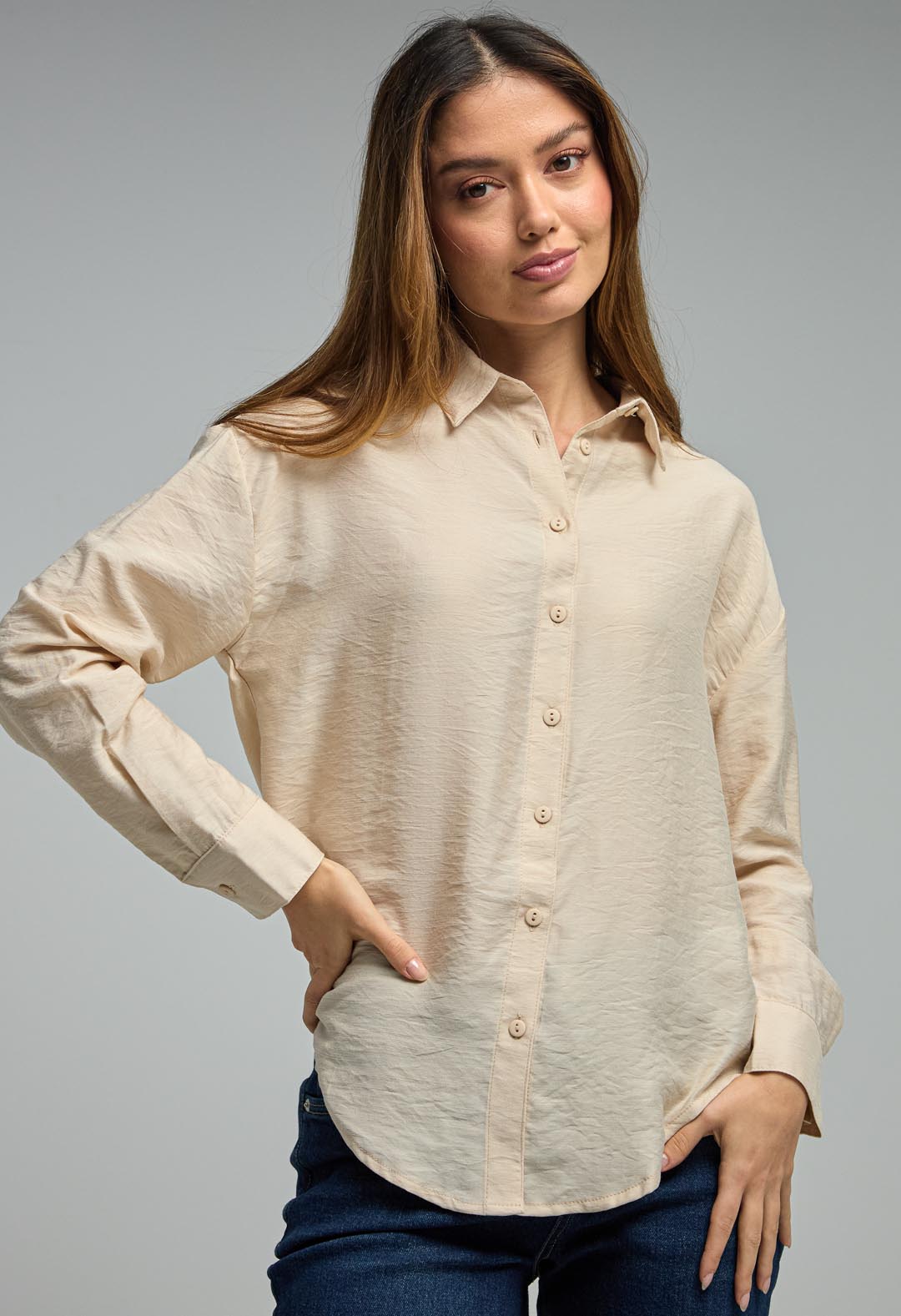 Blusa arena fondo entero para mujeres