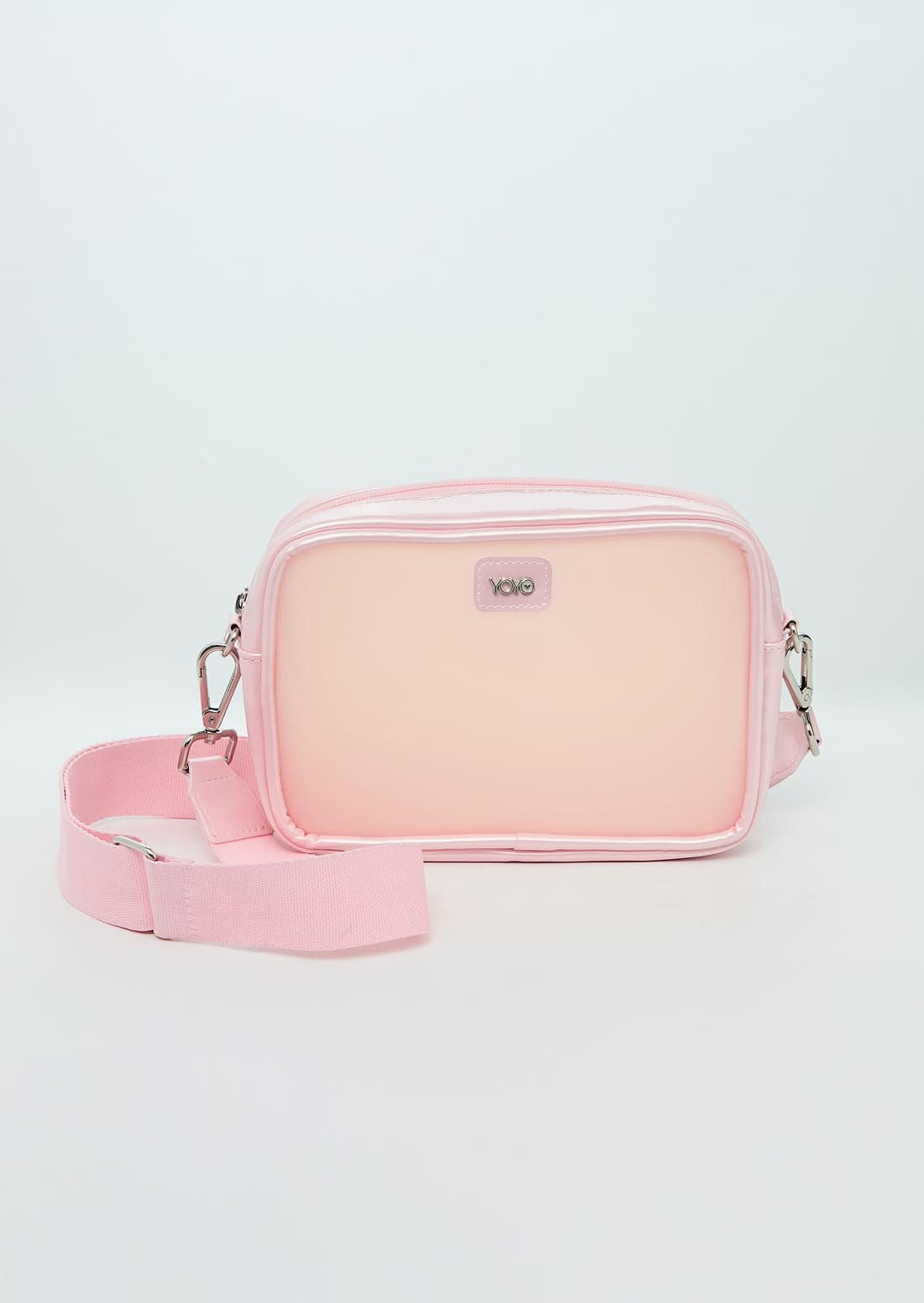 Bolso rosa pastel con charm