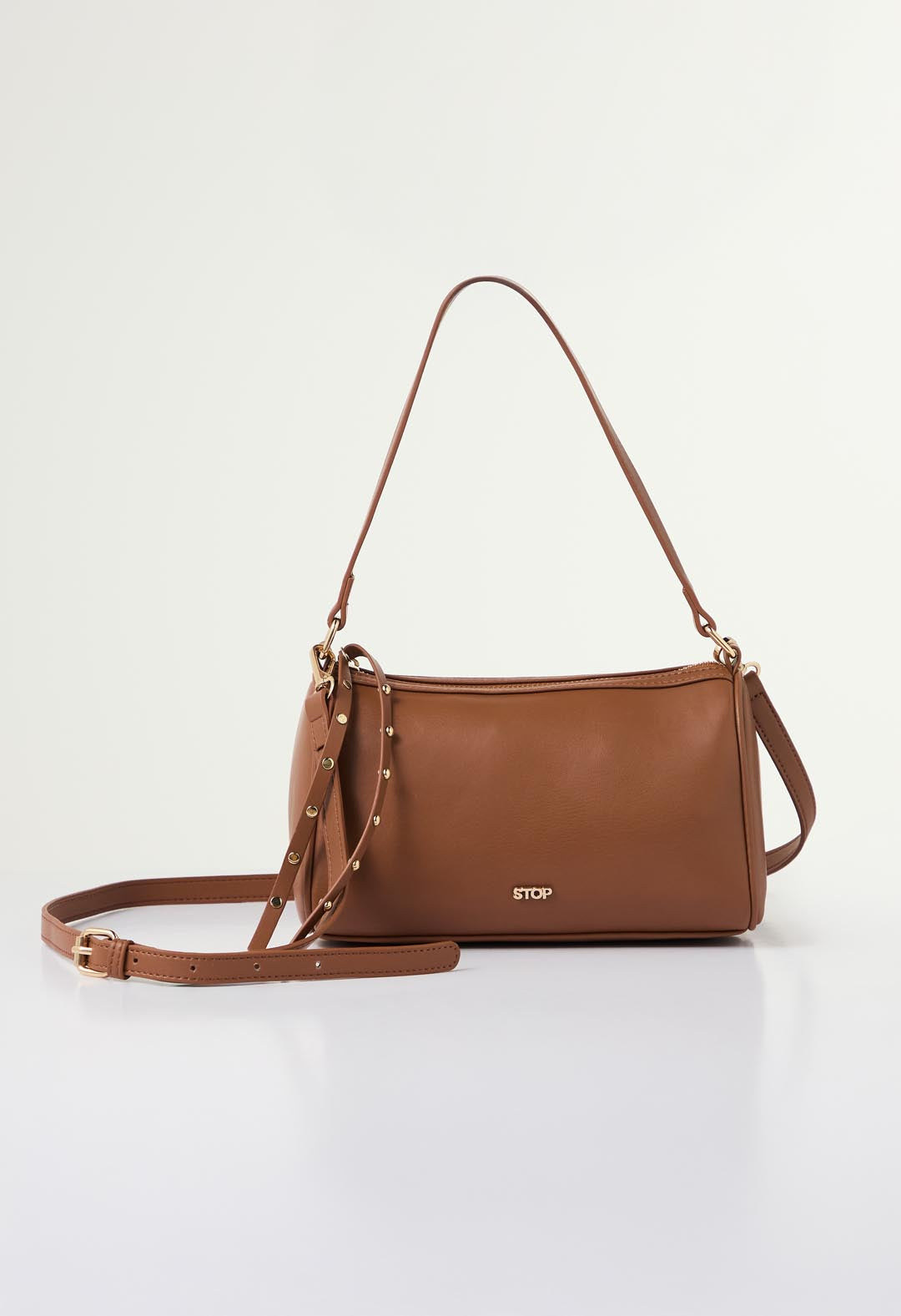 Bolso bandolera tono miel