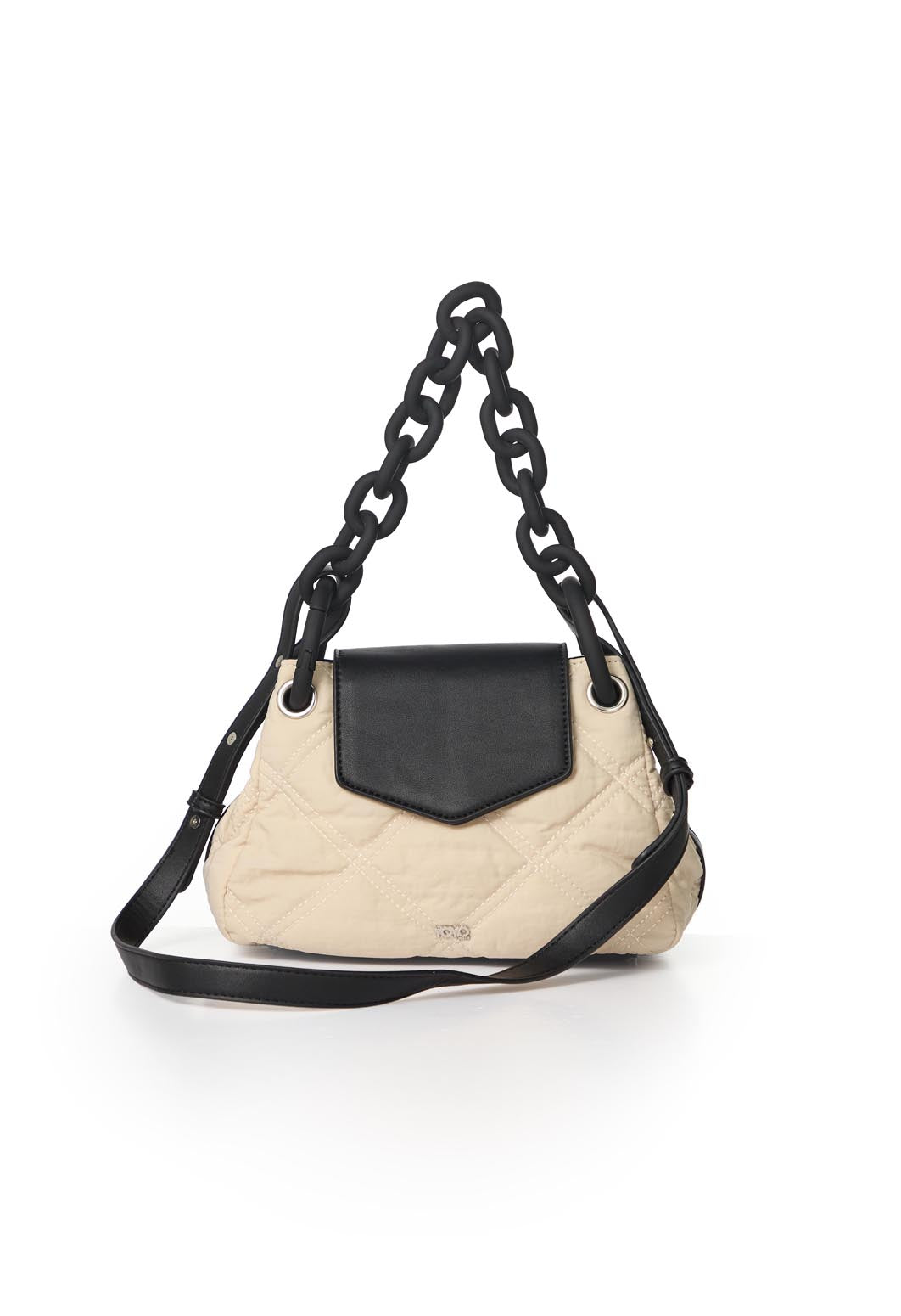Bolso arena con cadena ancha mate para jóvenes