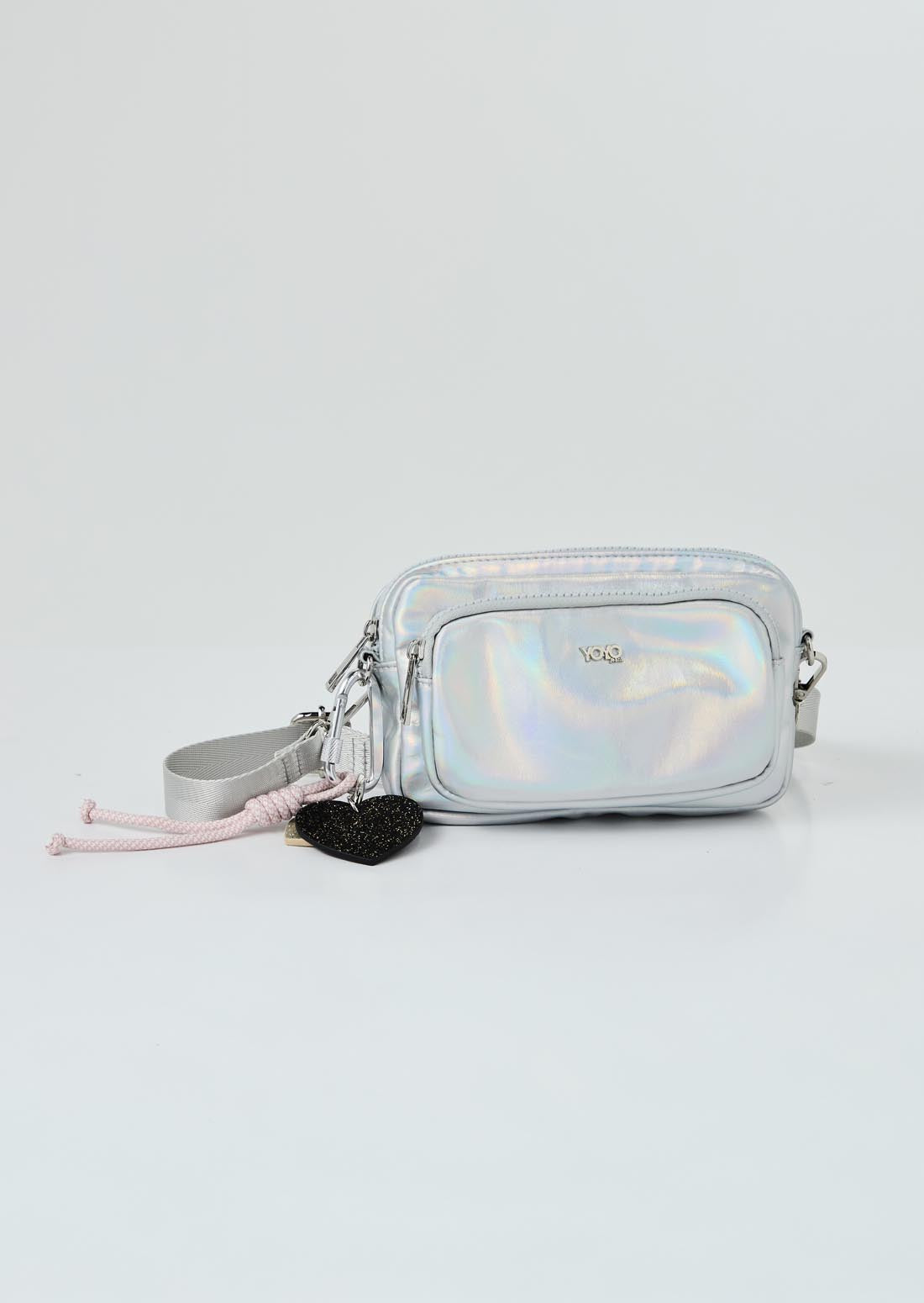 Bolso pequeño tornasol con accesorio