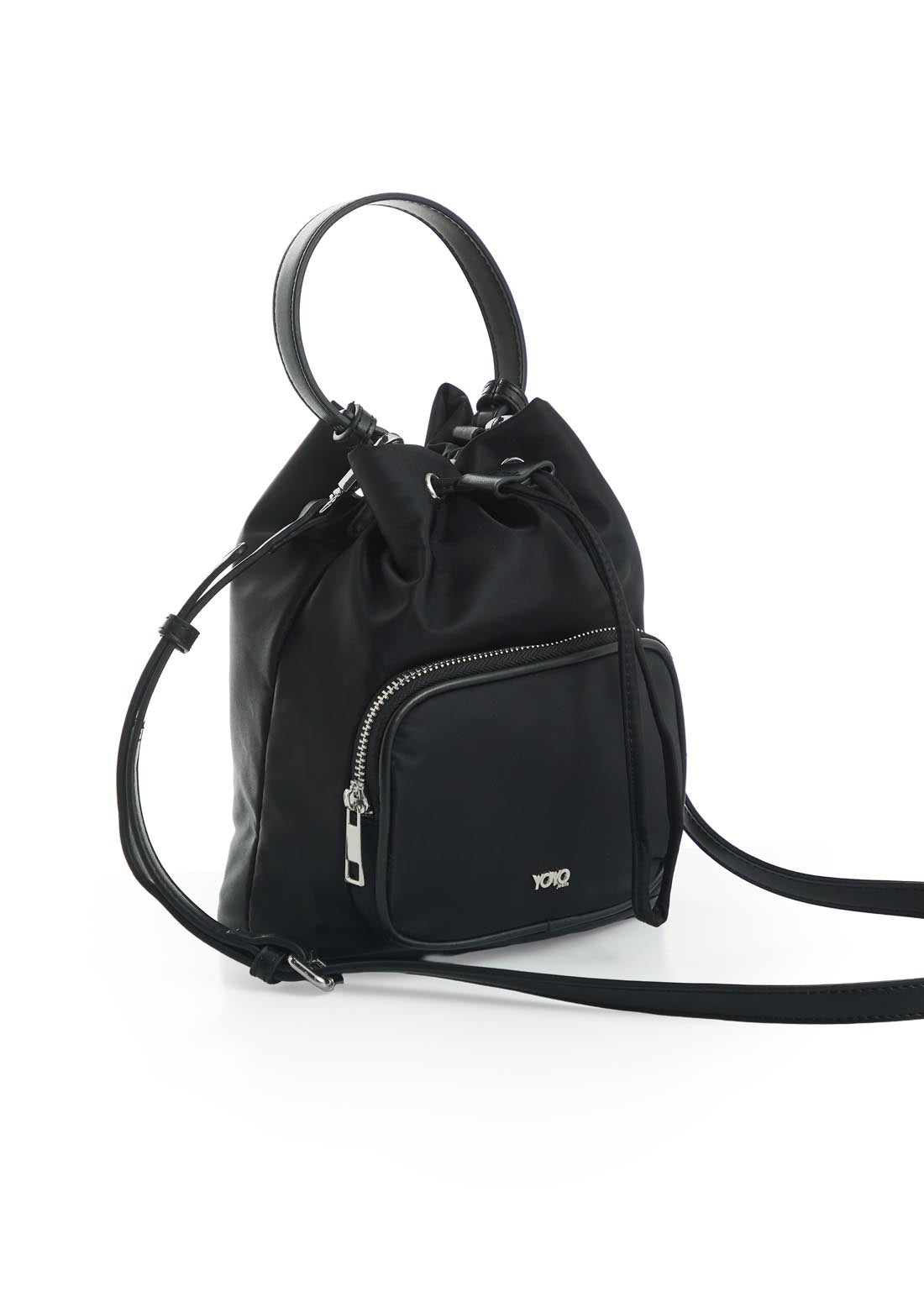 Bolso de mano negro para jóvenes