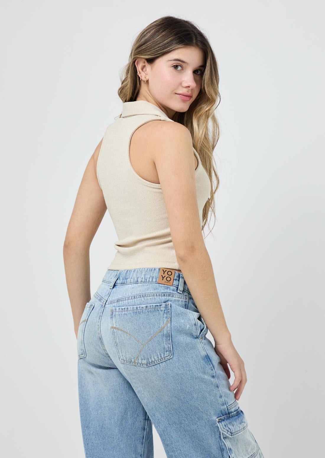 Camiseta arena manga sisa para jóvenes