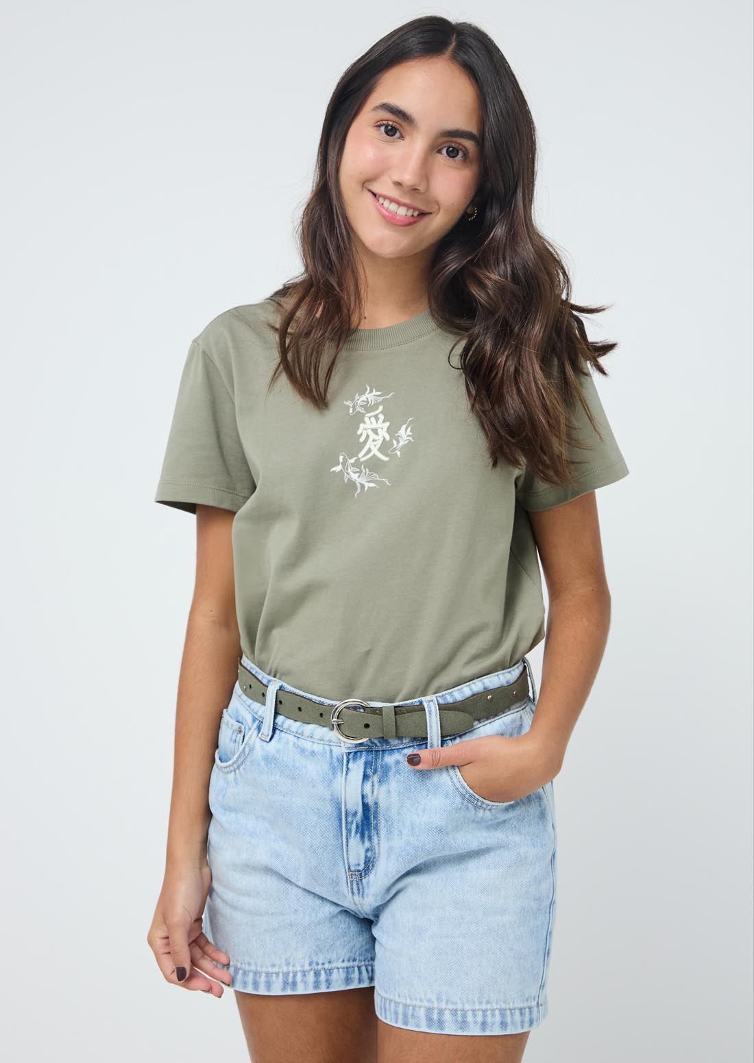 Correa verde ondulada