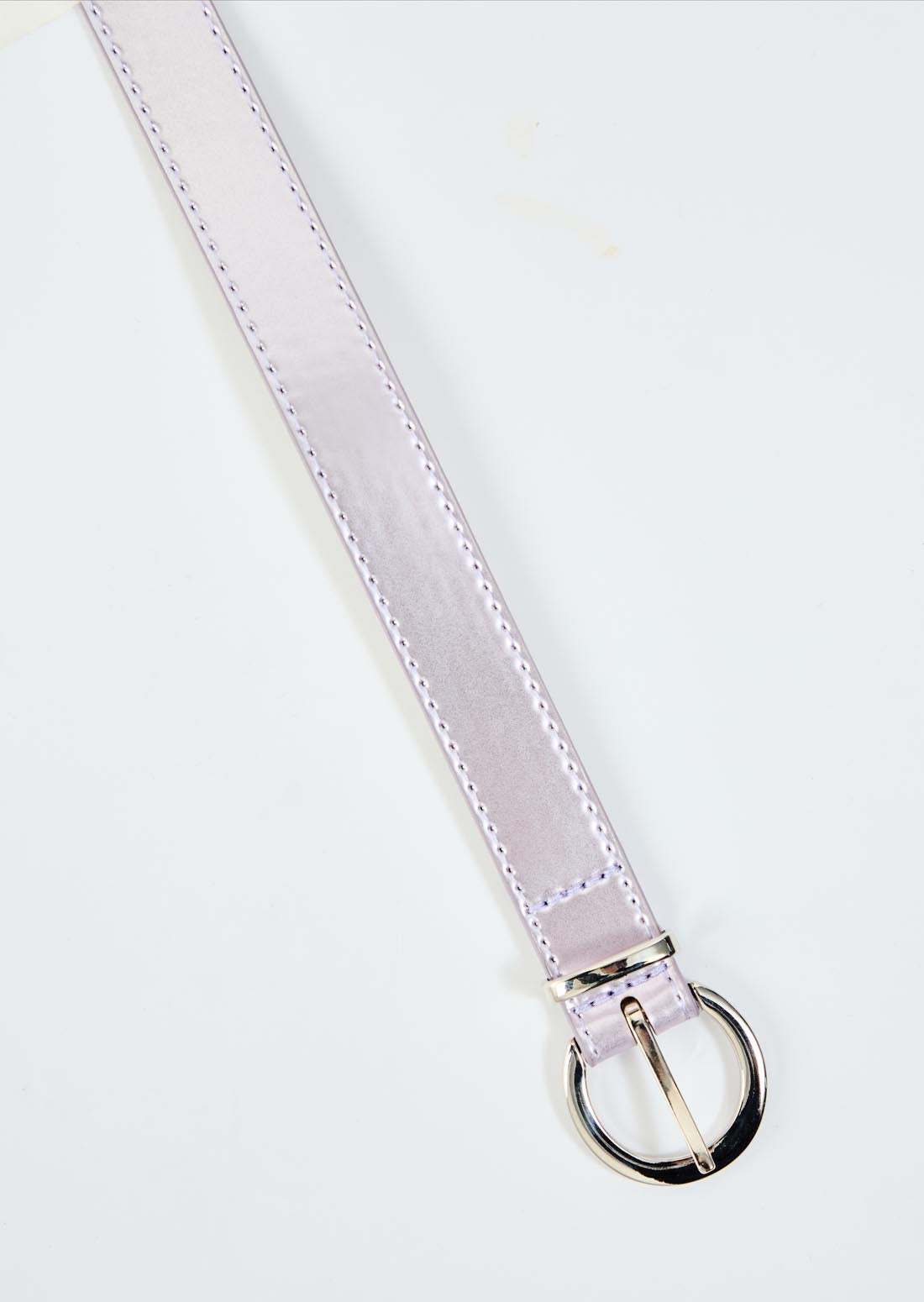 Cinturón lila metalizado para jóvenes