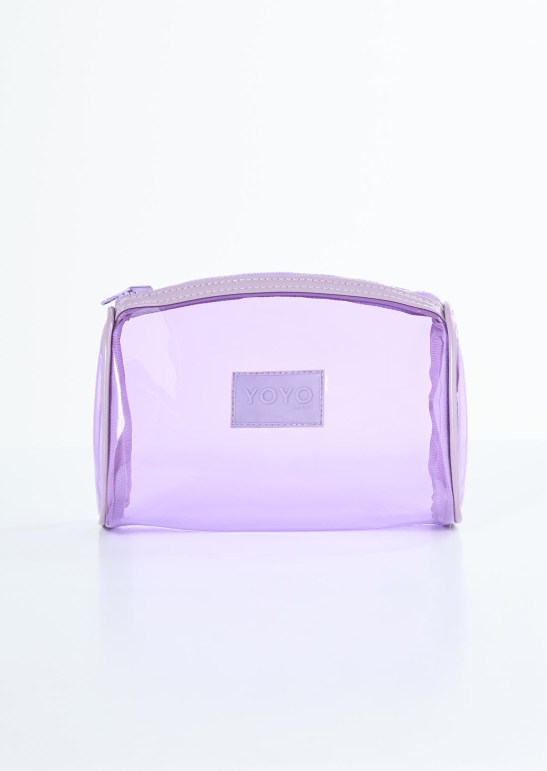 Cosmetiquera clear lila