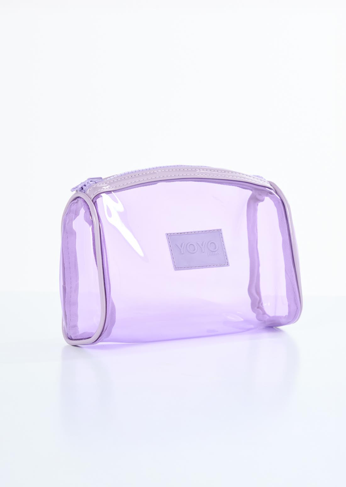 Cosmetiquera clear lila