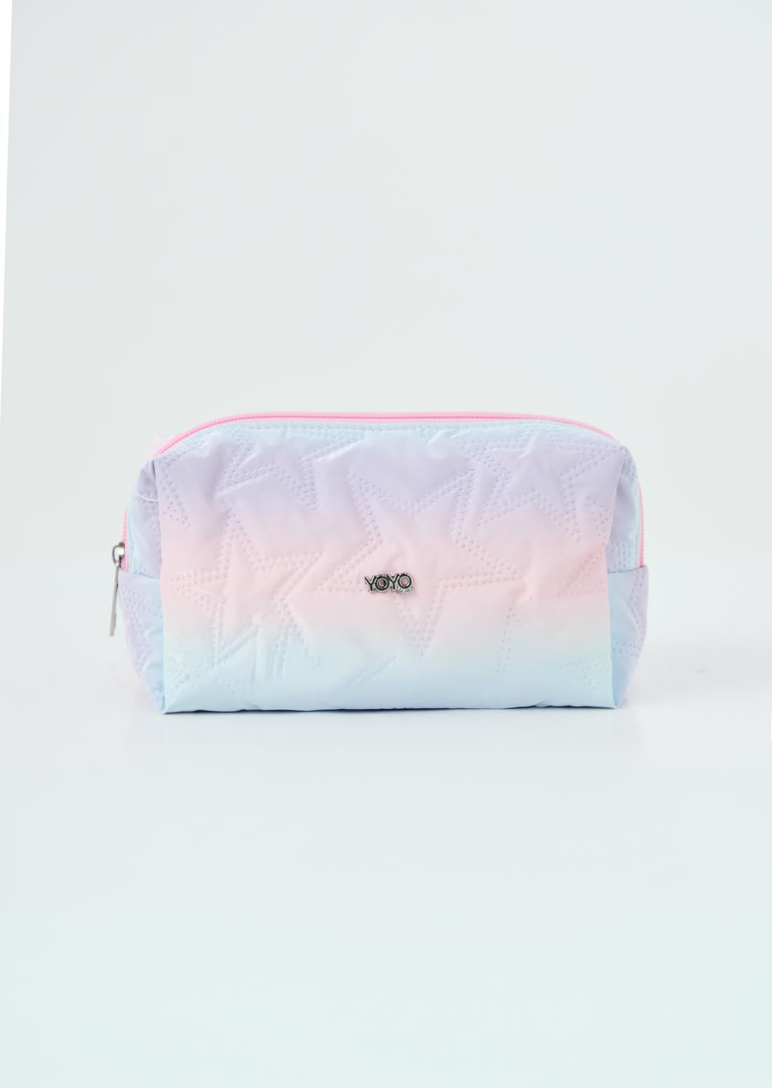 Cosmetiquera acolchada con estrellas