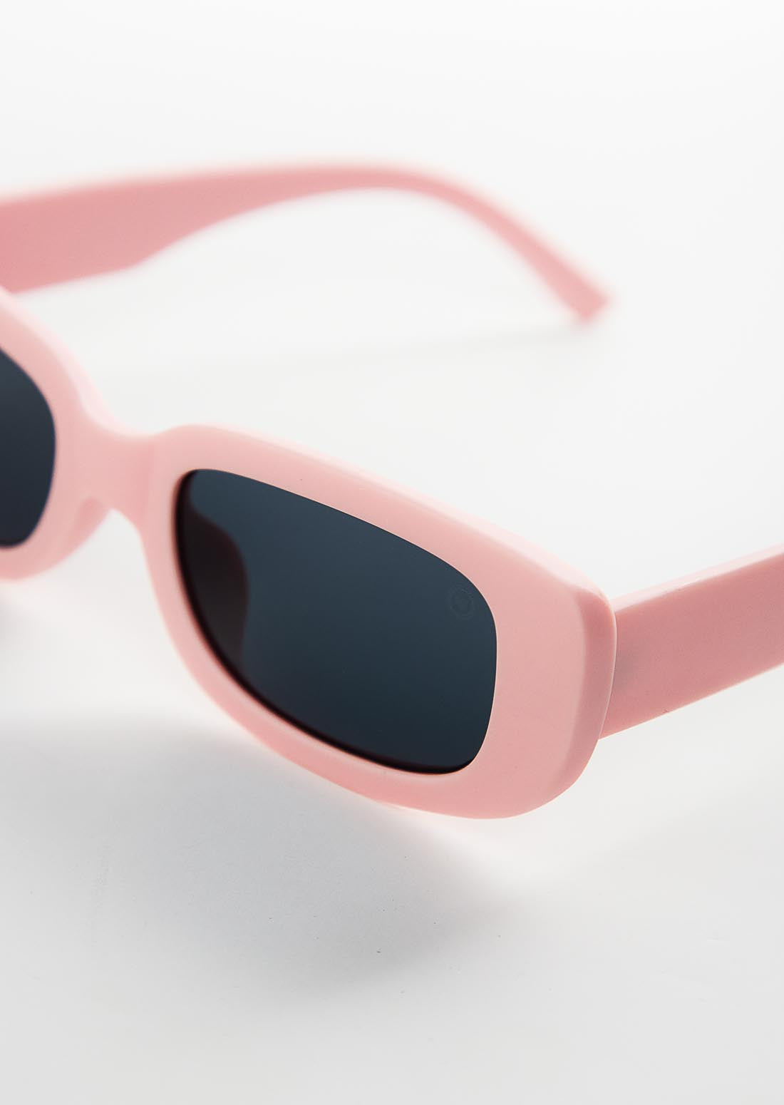 Gafas rosadas marco grueso para jóvenes