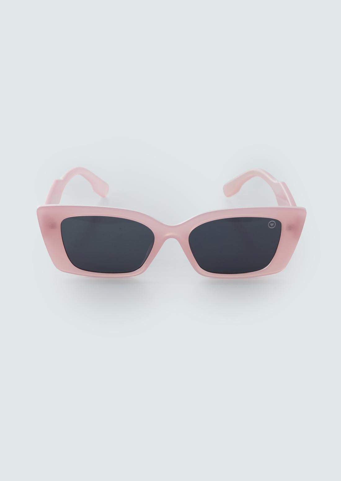 Gafas rosa claro marco grueso para jóvenes