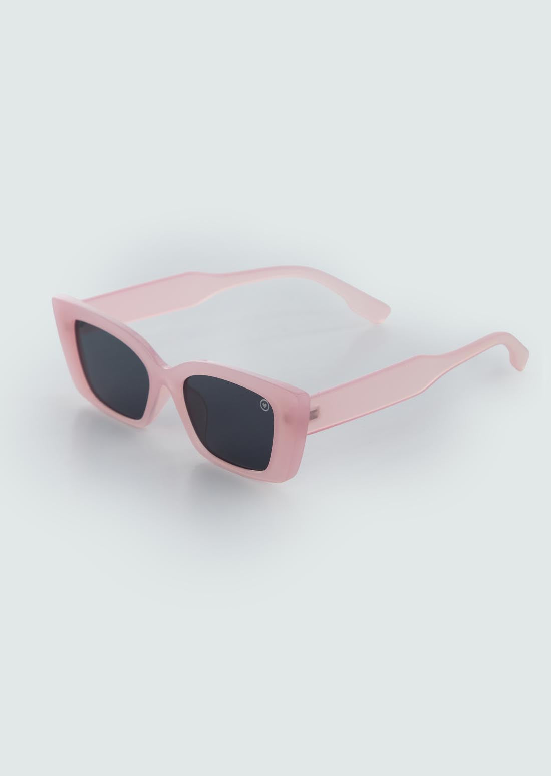 Gafas rosa claro marco grueso para jóvenes