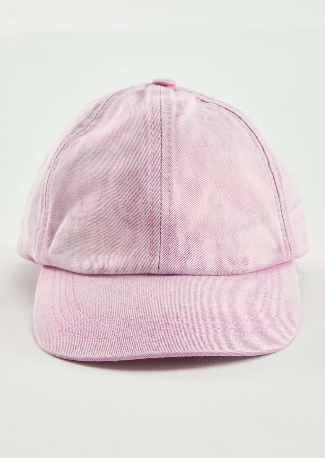 Gorra mora efecto desgaste