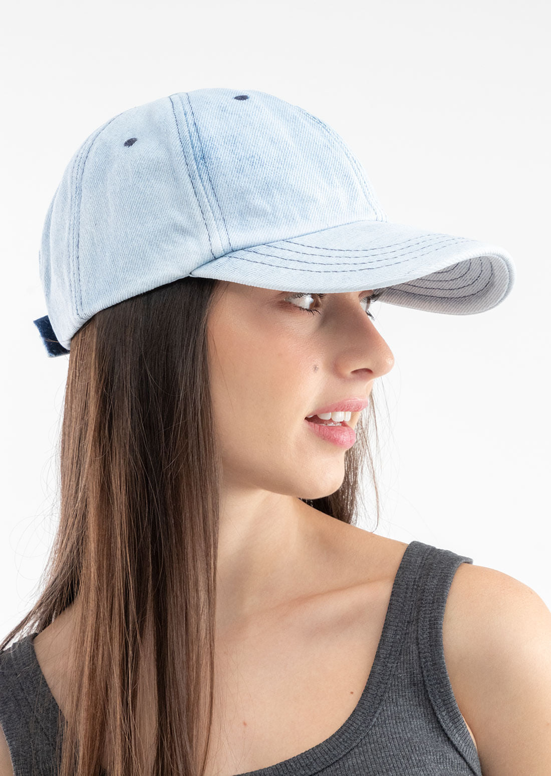 Gorra denim azul claro