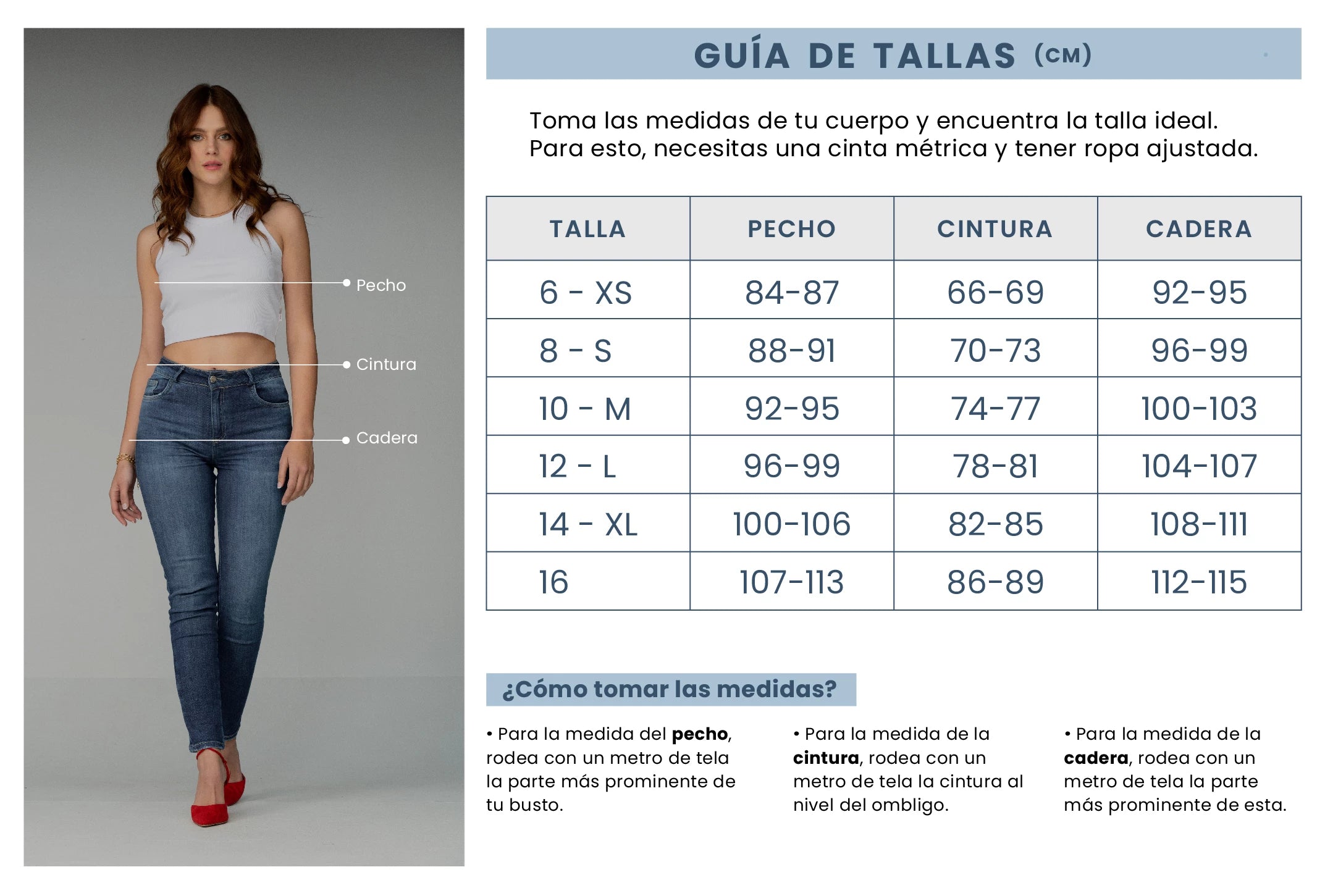 Guía de tallas