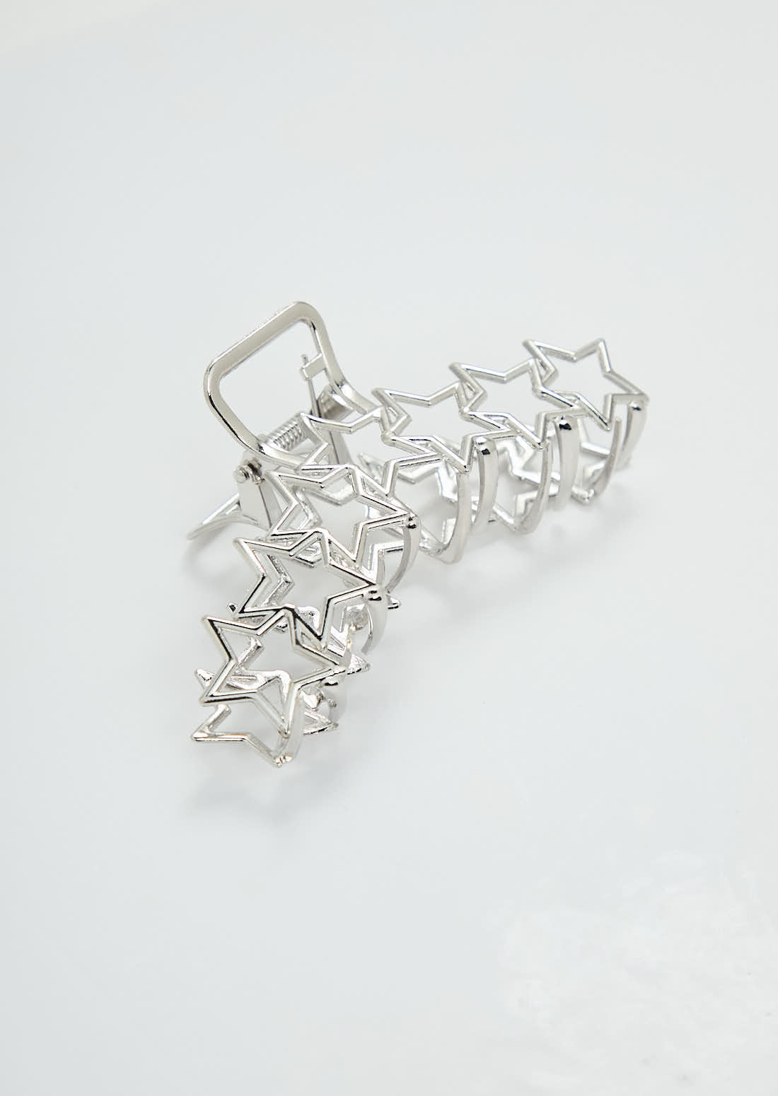 Hebilla plateada de estrellas para jóvenes