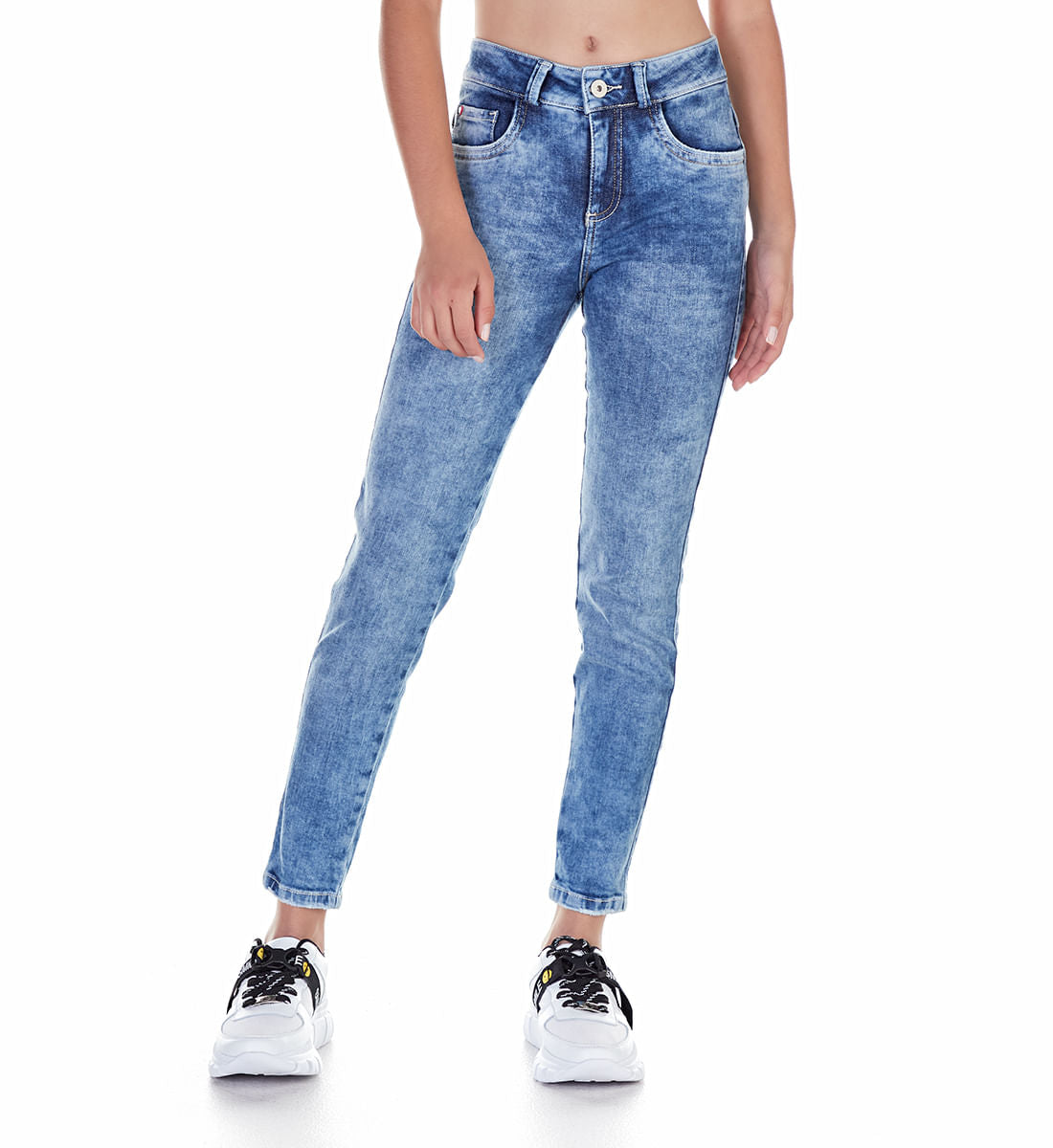 Jean cool lavado medio básico para adolescentes