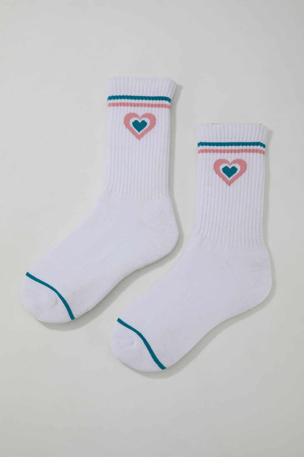 Medias blancas estampadas para jóvenes