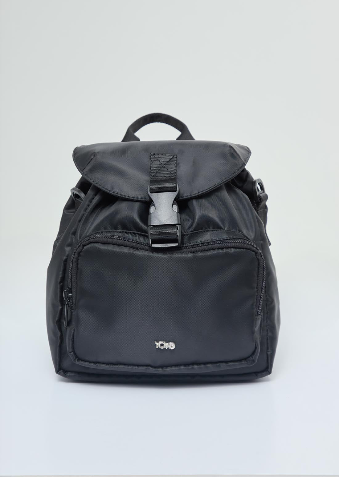 Mochila negra pequeña para jóvenes
