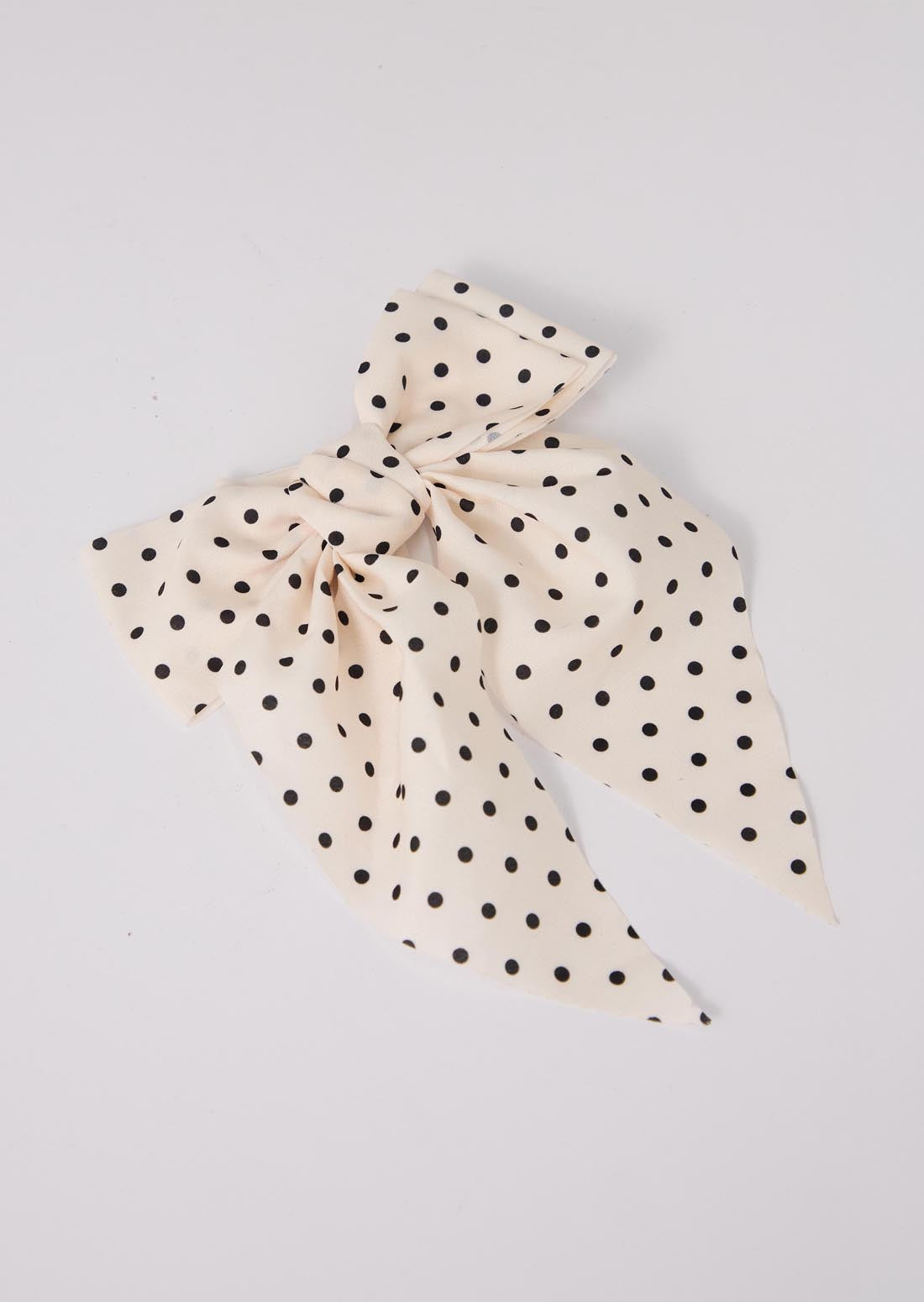 Moño blanco para el cabello