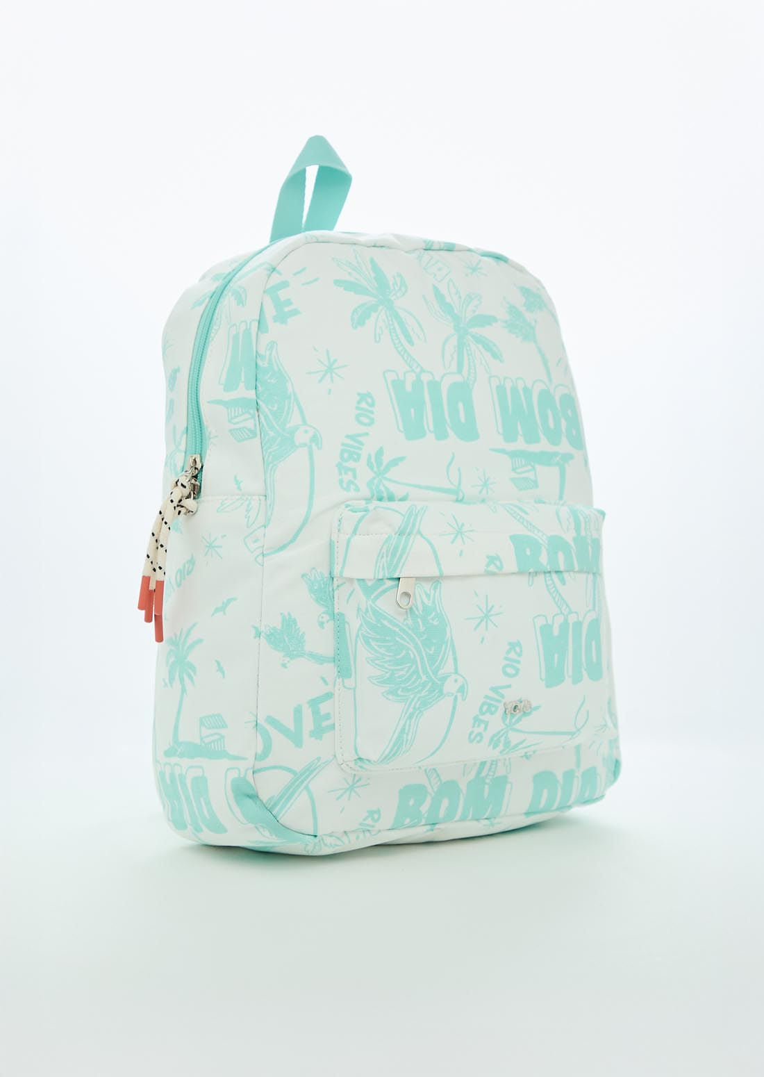 Morral marfil estampado para jóvenes