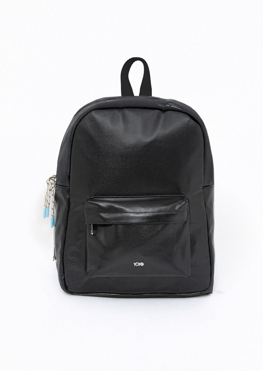 Morral negro con estampado para jóvenes
