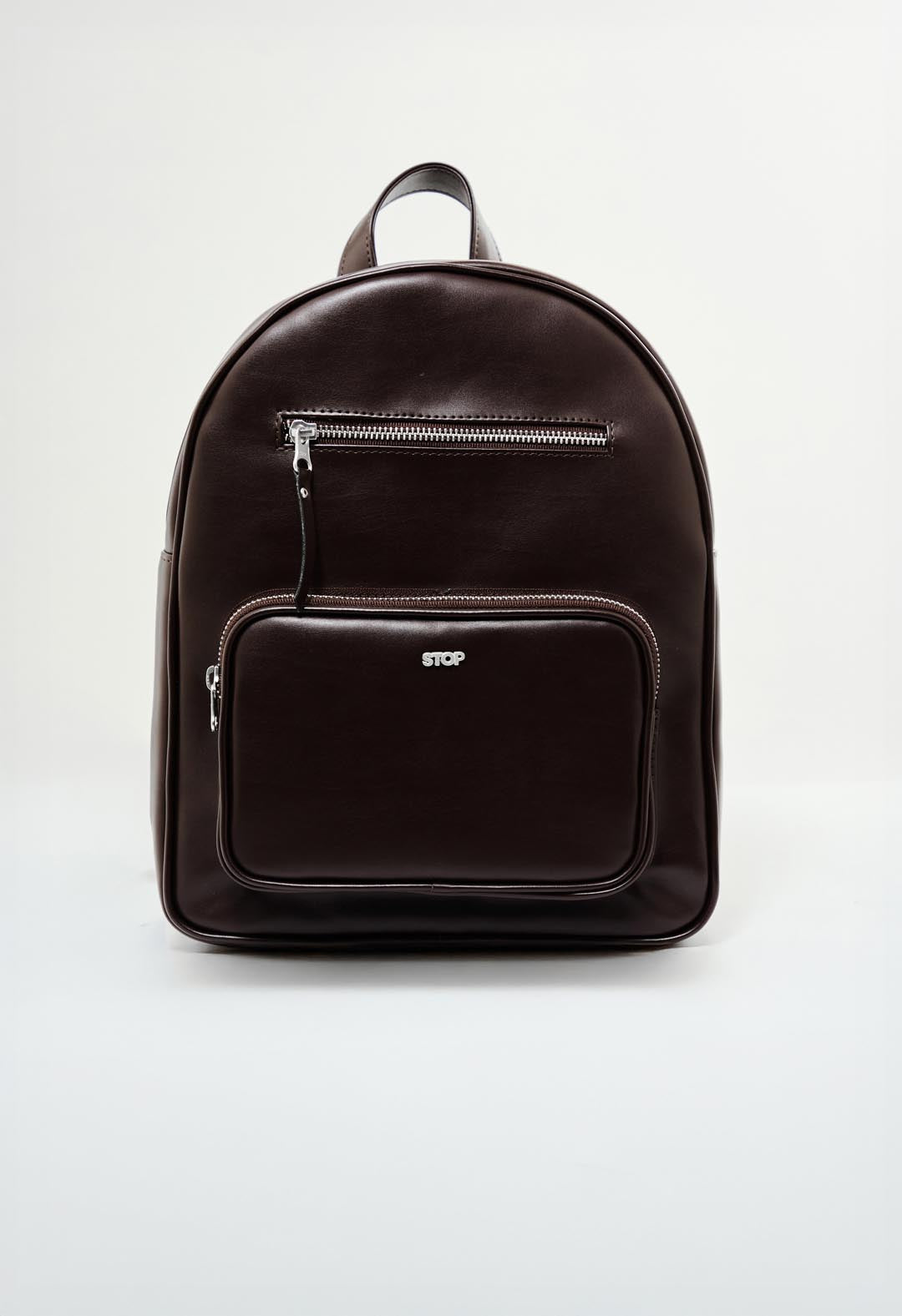 Morral chocolate con bolsillos