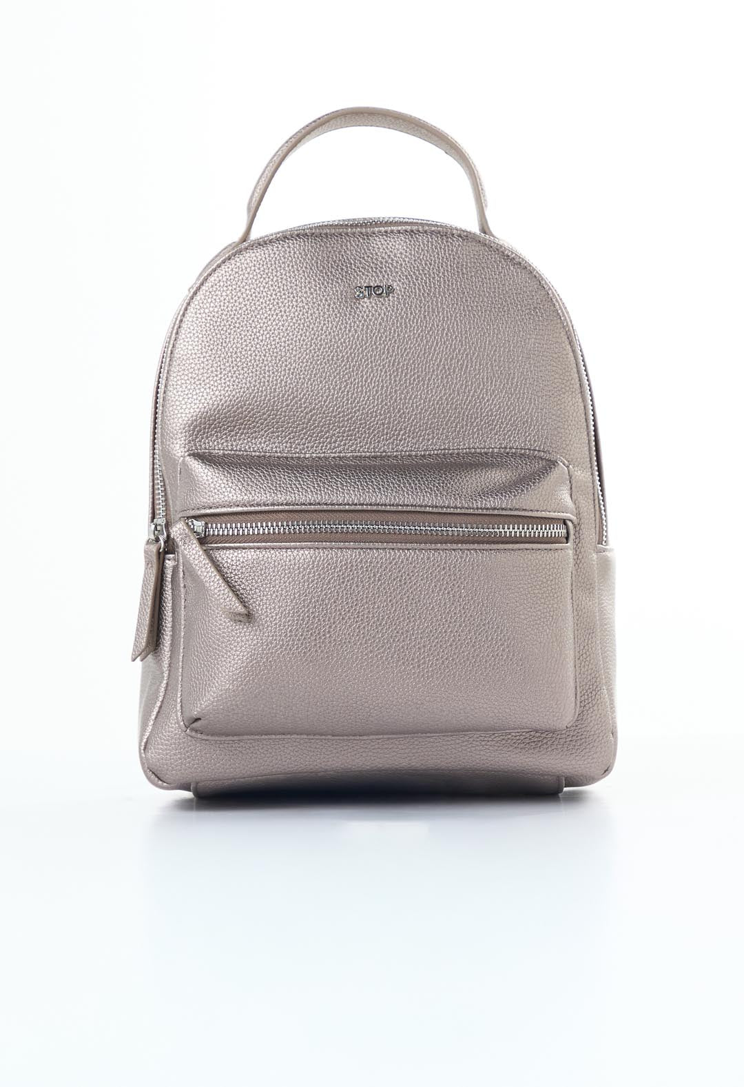 Morral ocre con cierres metálicos