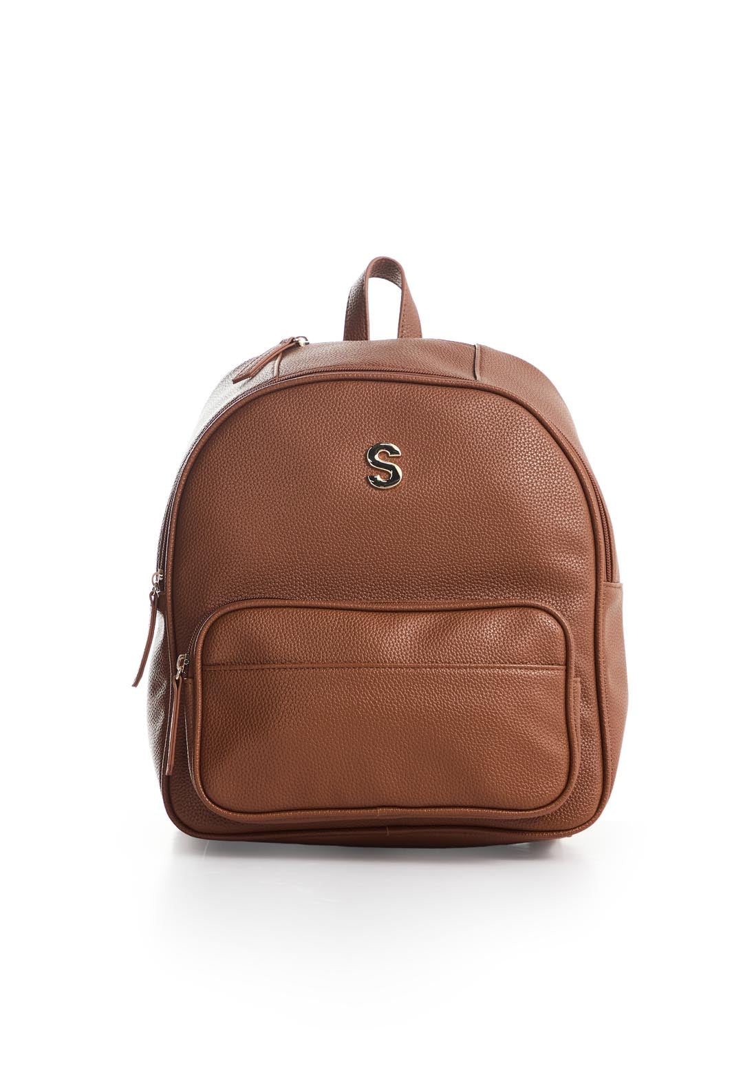 Morral miel con bolsillo delantero