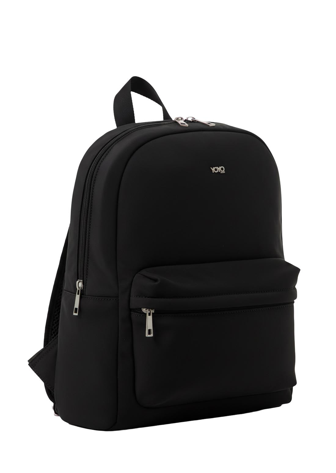 Morral negro con bolsillo para portatil para jóvenes