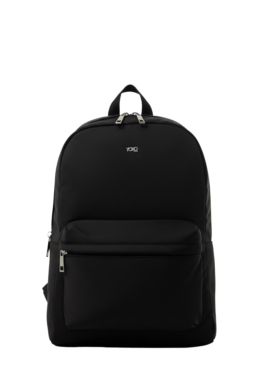 Morral negro con bolsillo para portatil para jóvenes