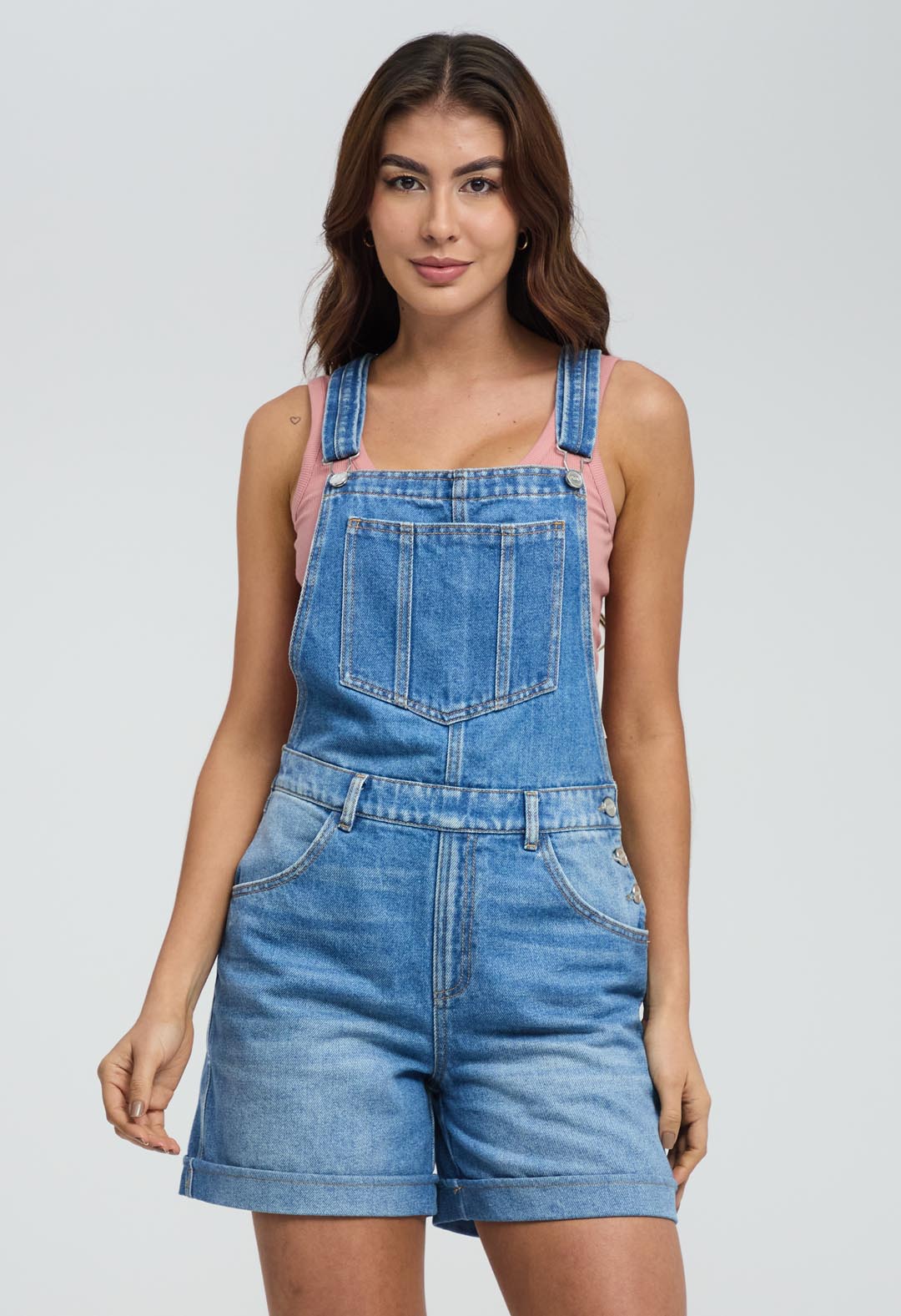 Overall medio con guardapolvo para mujeres