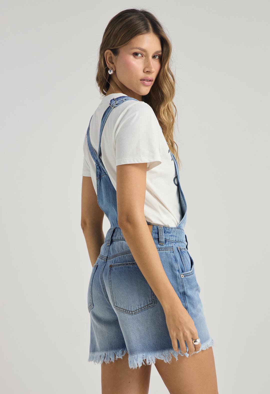 Overall medio corto para mujer