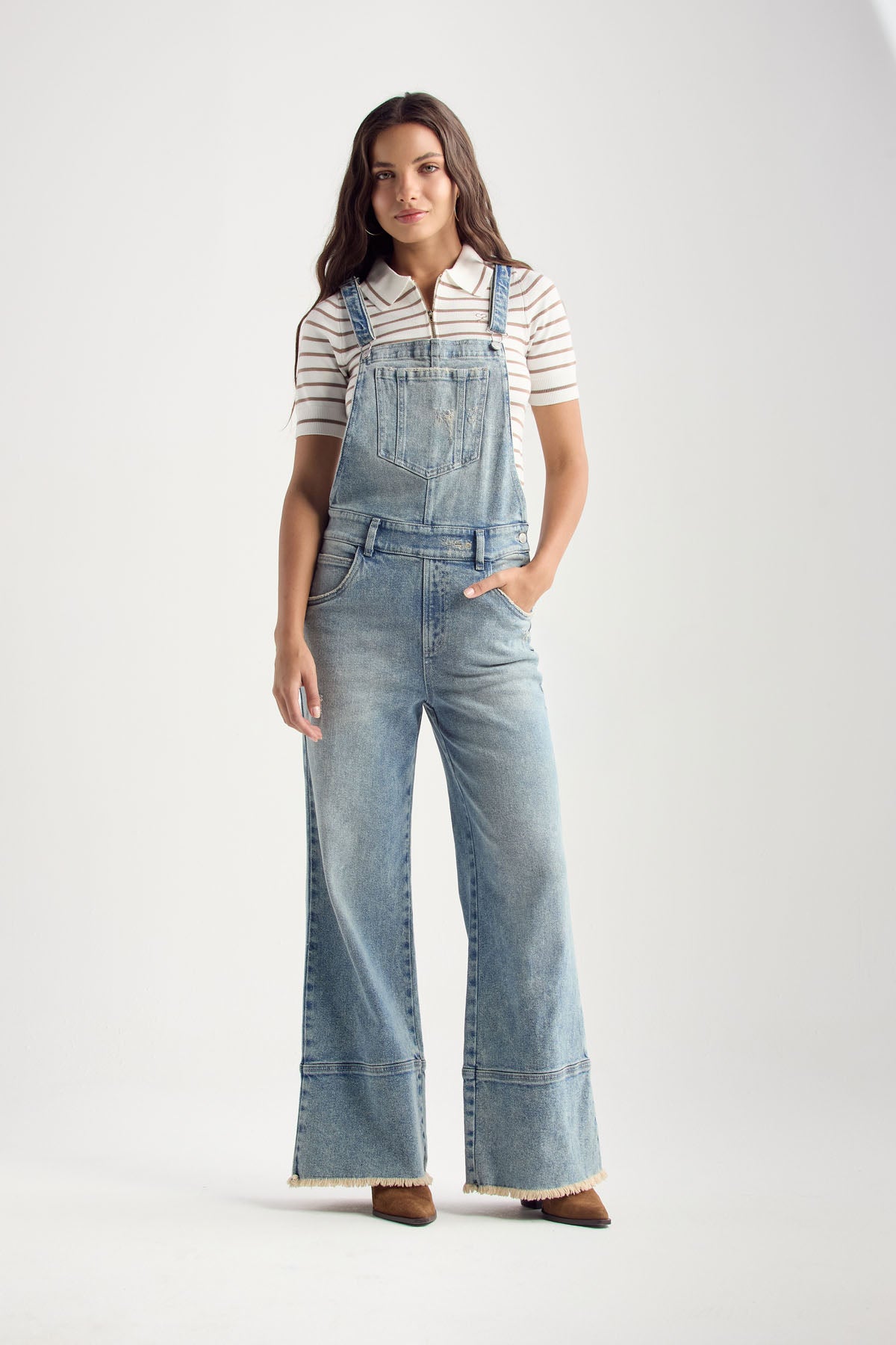 Overall largo claro y fondo entero para mujer