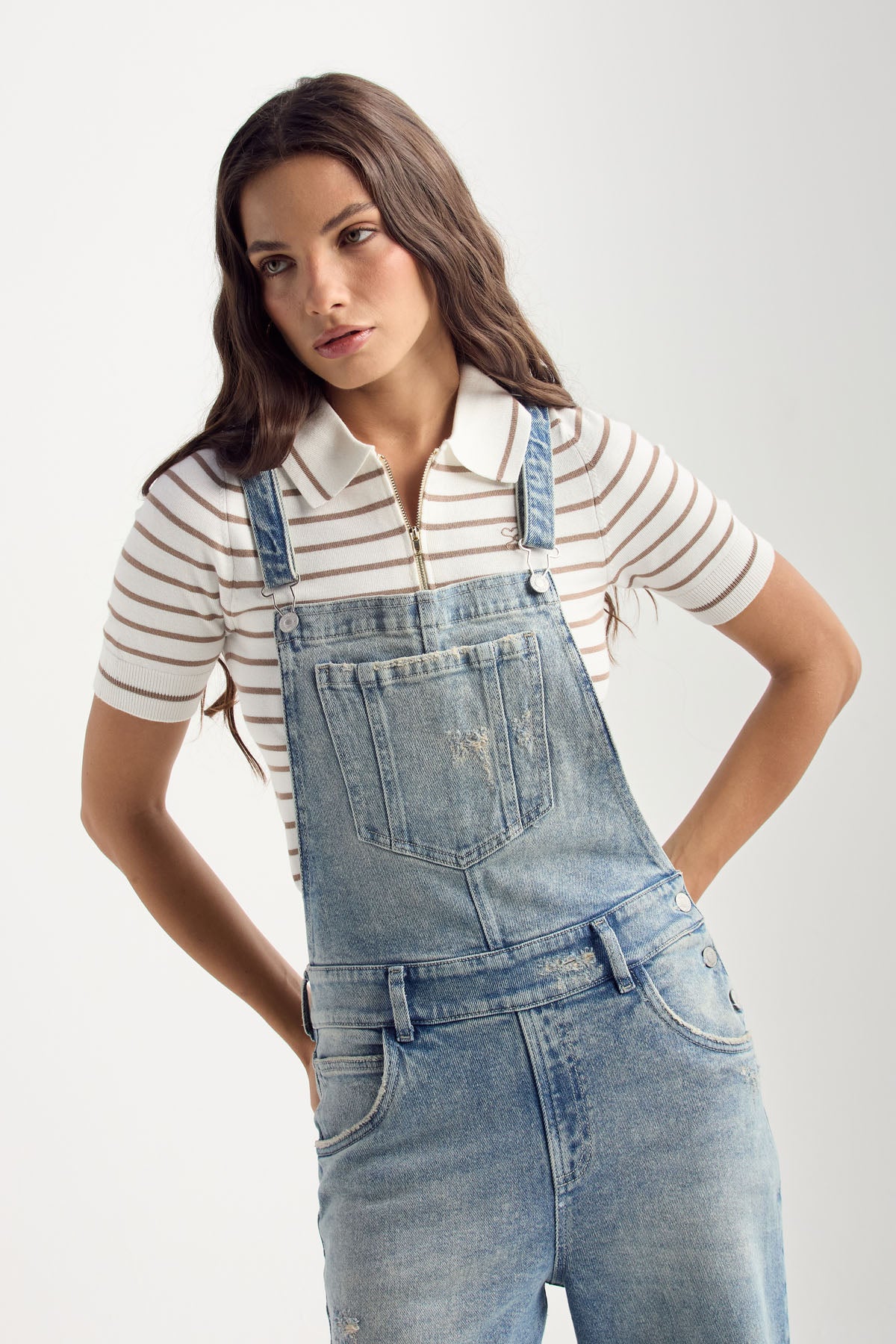 Overall largo claro y fondo entero para mujer