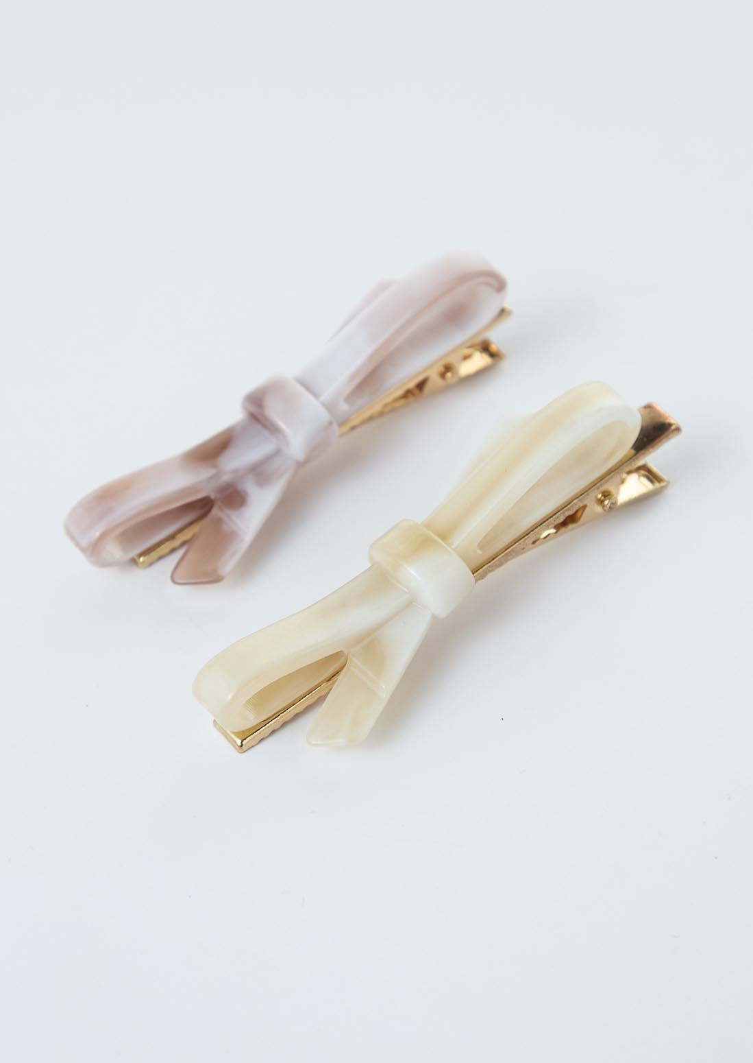 Duo de pinzas en forma de moño para el cabello para jóvenes