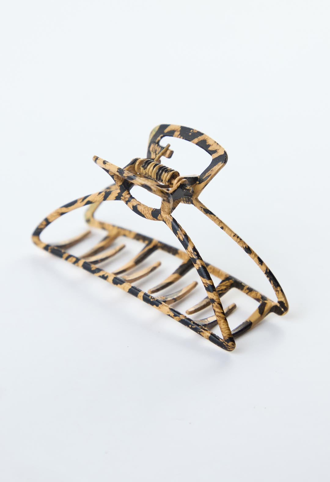 Pinza café para el cabello