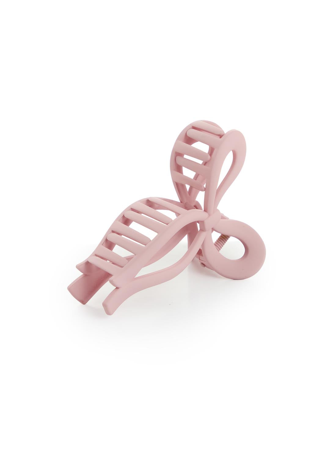 Pinza rosa en forma de moño para el cabello para jóvenes