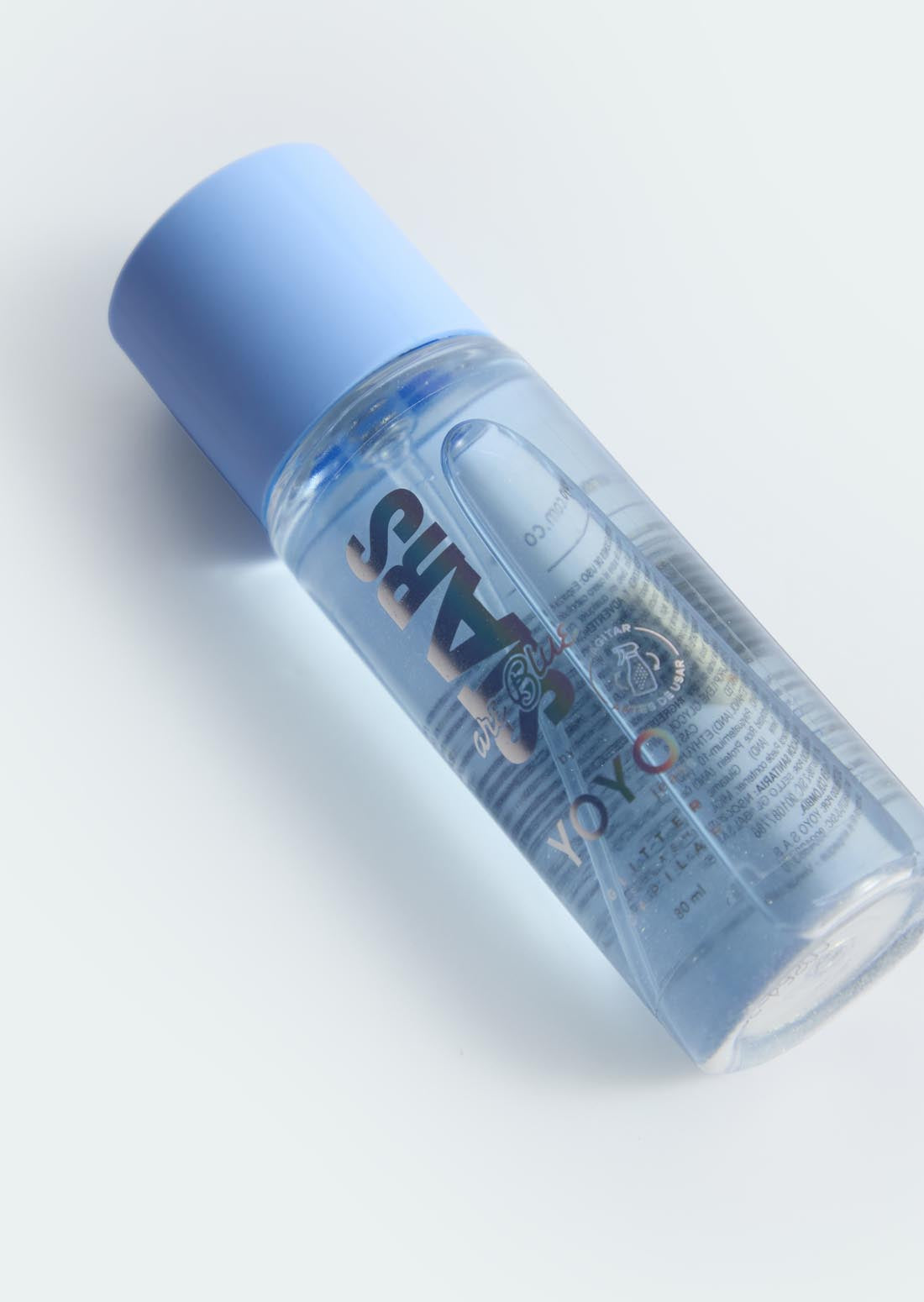 Splash azul capilar con glitter para jóvenes