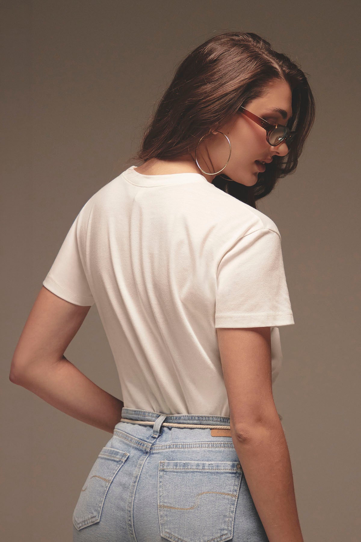 Camiseta mkarfil de manga corta para mujer