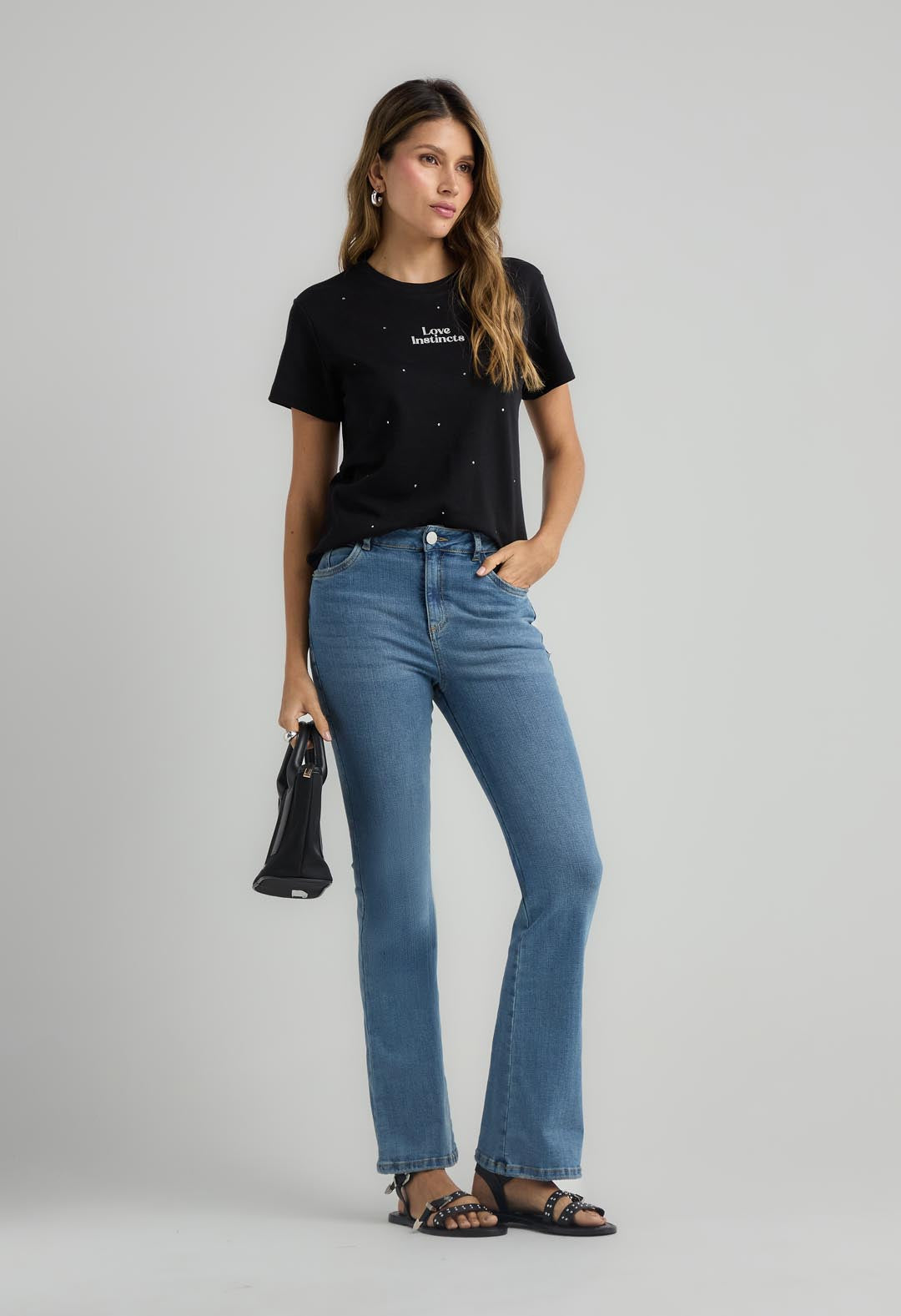 Jean tejano medio básico para mujeres