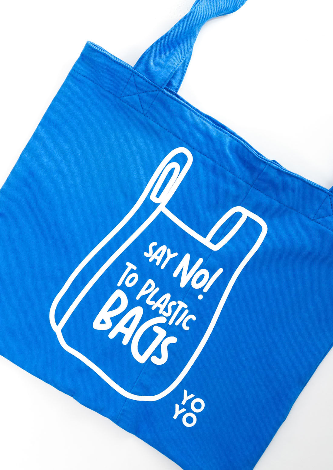 Tote bag azul para jóvenes