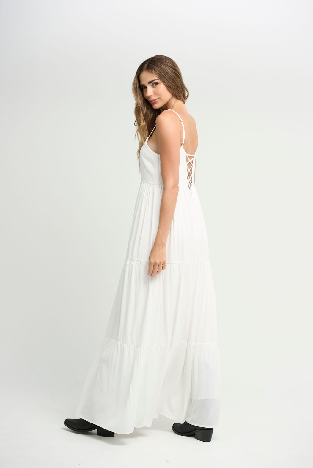 Vestido marfil con boleros para mujeres