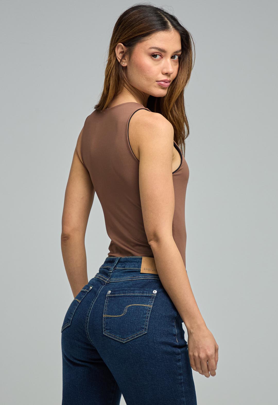 Body negro1 doble faz para mujeres
