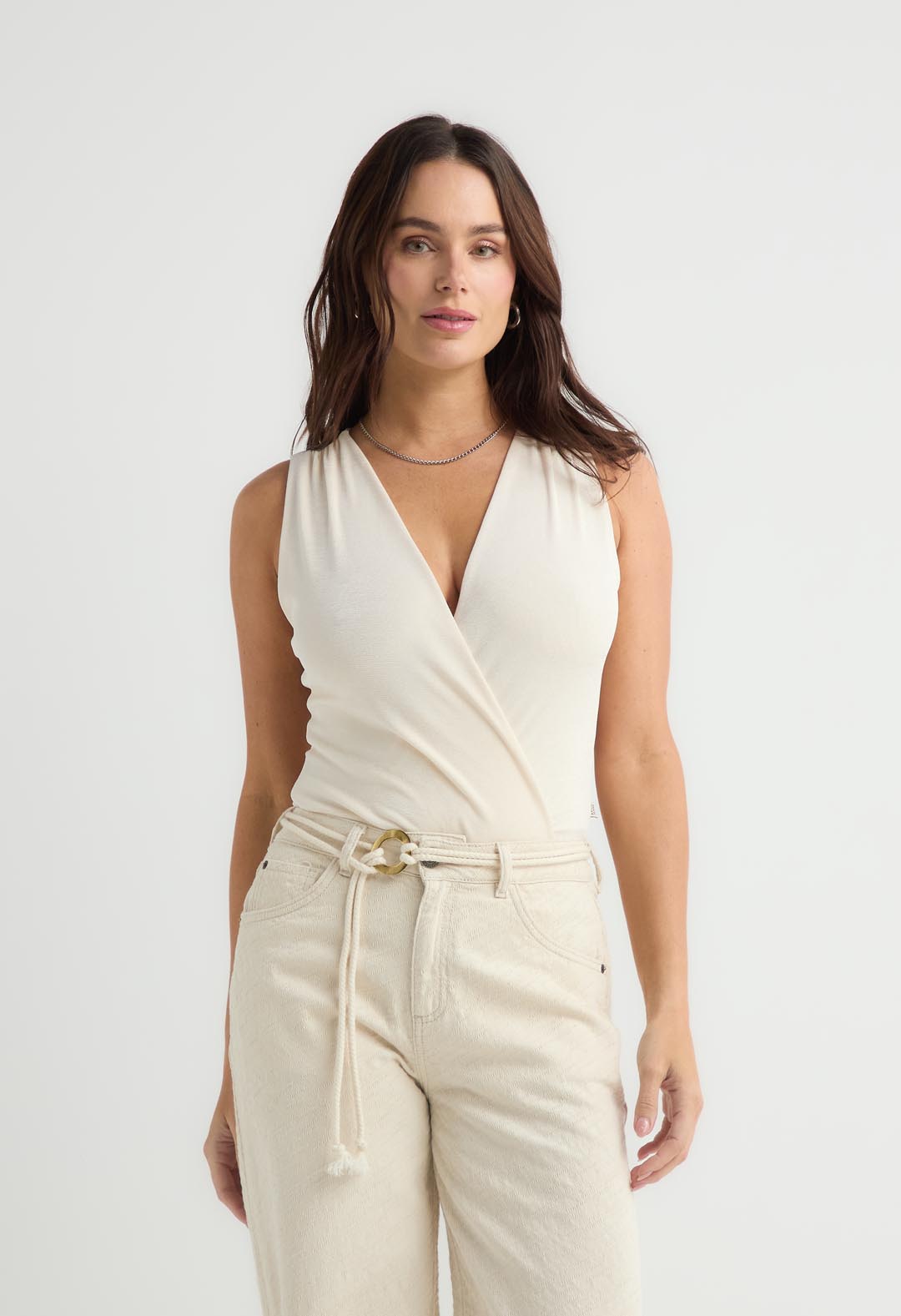 Body arena cruzado en frente para mujer