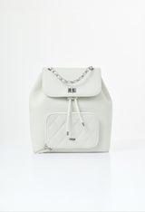 Morral pequeño marfil con cadena