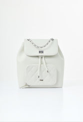 Morral pequeño marfil con cadena