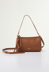 Bolso bandolera tono miel