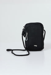 Bolso crossbody negro acolchado para jóvenes
